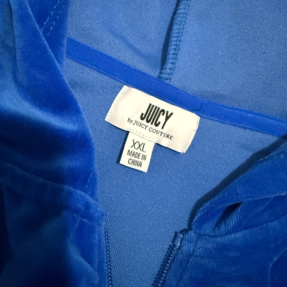 Juicy Couture Royal Blue Velour Jacket - Picture 7 of 8